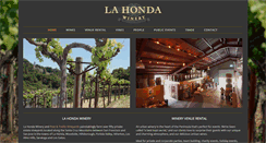 Desktop Screenshot of lahondawinery.com